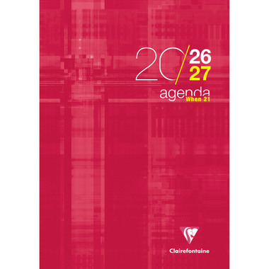 CLAIREFONTAINE Lehreragenda SAS When 21 26/27 3199C 1W/2S ass. ML 21x29.7cm