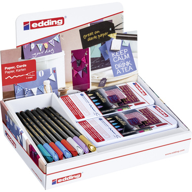 EDDING Stylo fibre Metallic 51.152 Display 1200/E-6