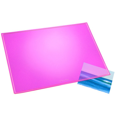 LÄUFER Schreibunterlage Durella 32625 pink-transp. 53x40cm