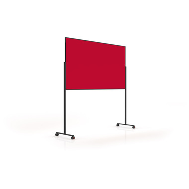 MAGNETOPLAN Design-Moderatorentafel VP 1181206 rot, Filz 1000x1800mm