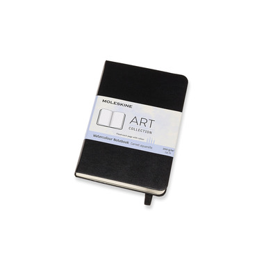 MOLESKINE Aquarell-Notizbuch HC P/A6 626741 schwarz, 60 Seiten