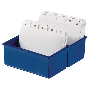 HAN Karteibox A6 976-14 blau für 400 Karten