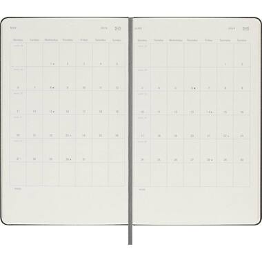 MOLESKINE Agenda Smart Diary Large 2027 SMDHB12WN3Y27 1W/1S schwarz HC 13x21cm