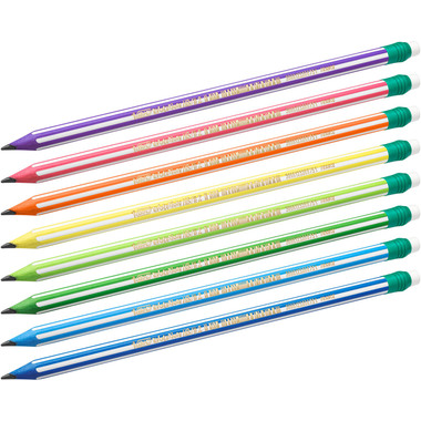 BIC Bleistift Evolution Stripes 8960342 sechskant-Mine ass. 12 Stk.