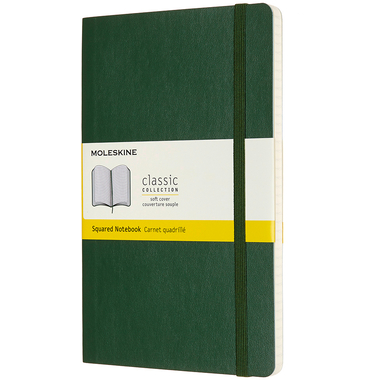 MOLESKINE Notizbuch SC L/A5 600035 kariert, myrtengrün, 240 S.