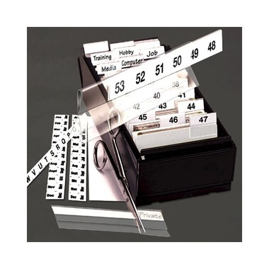 3L Index tabs stampato 10x150mm 10503 PET autoadesivo blanco 5 pezzi