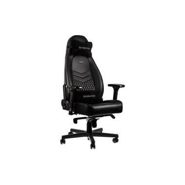 noblechairs Chaise de gaming ICON Cuir véritable Noir