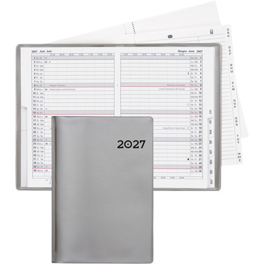 BIELLA Planer Istanbul 2027 855612280027U 1M/2S silber ML 10.6x15.3cm
