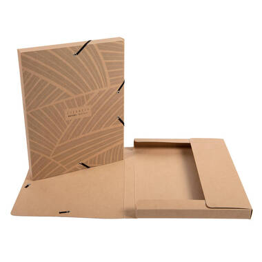 EXACOMPTA Box collezione Eterneco A4 59247E marrone ass. FSC 25x33x2.5cm