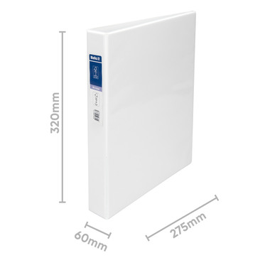 BIELLA Cart.anelli CreativeXL#1 6cm 44744001U bianco, 4-anelli, tasca A4