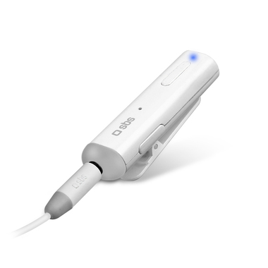 Wireless receiver with clip and earphones | SBS