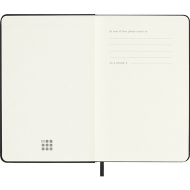 MOLESKINE Wochenkalender 26/27 DHB18WH2Y27 18M HC schwarz 9x14cm
