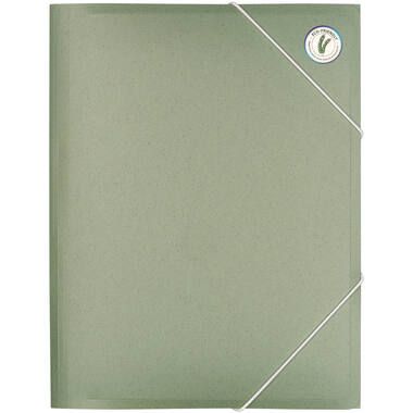 KOLMA Gummizugmappe Weizenstroh A4 11.090.01 grün