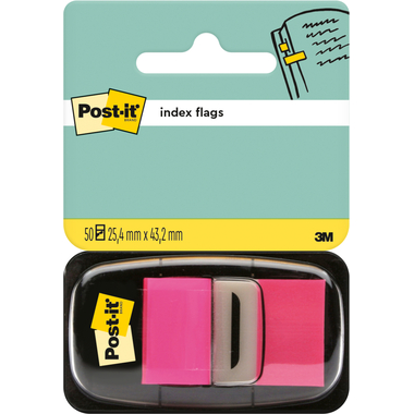 POST-IT Index Tabs 25,4x43,2mm 680-21 pink/50 Tabs