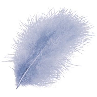 KNORR PRANDELL Marabufedern 10cm 216619320 wasserblau 15 Stück