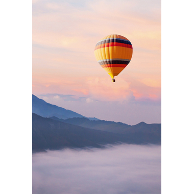 ABC Carte de voeux en blanc B6 51803 Ballon à air chaud