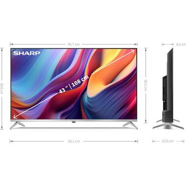 Sharp TV 43GP6265E (43", 3840 x 2160 (Ultra HD 4K), QLED