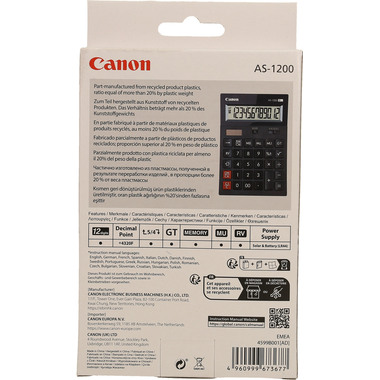 CANON Calculatrice de bureau CA-AS1200 12 chiffres