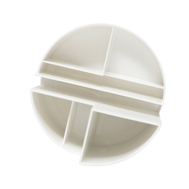 MAUL Porte-crayons MAUL 4117602.ECO 6 compartiments, blanc