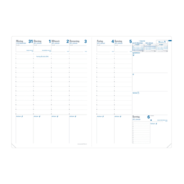 QUO-VADIS Ersatzinhalt+ Prenote 2026 024013Q 1W/2S Impala/Club DE 21x29.7cm