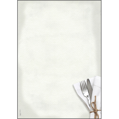 SIGEL Papier motif A4 DP125 Menü Speisen 90g,50 feuilles