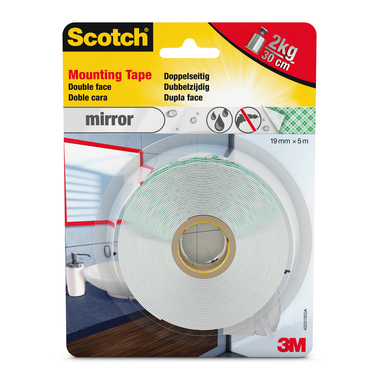 SCOTCH Montageband Mirror 19mmx5m 4496W-1950 -P