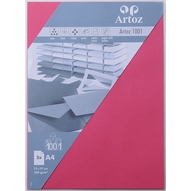 ARTOZ Papier 1001 A4 107796144 100g, fuchsia 5 feuilles