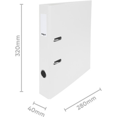 BIELLA Classeur Plasticolor 4cm 10740401U blanc A4