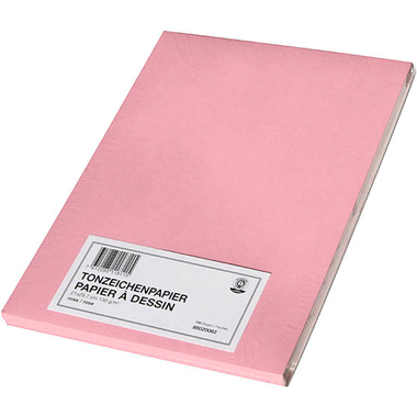 PAPYRUS Papier à dessin couleur A4 88020062 130g, rose 100 feuilles