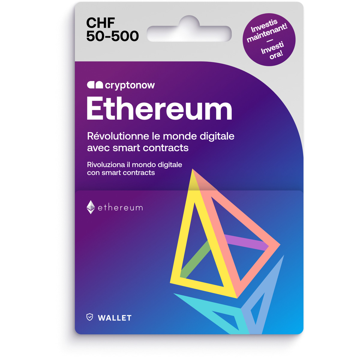 Carte cadeau Cryptonow - Ethereum variabel | postshop.ch