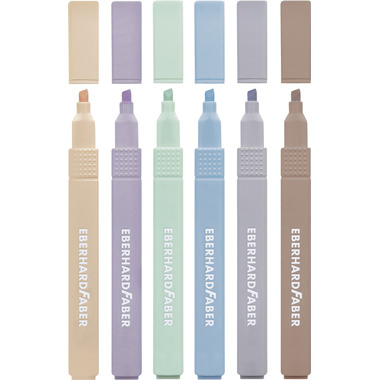 EBERHARD FABER Textmarker Slim 551505 natural shades 6 pezzi