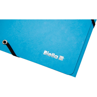 BIELLA Cartella con elastico A4 17840106U blu chiaro, 355gm2 200 fg.