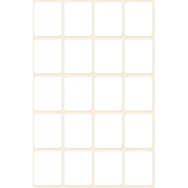 AVERY ZWECKFORM Etichette 22×18mm 3043 bianco 120 pezzi