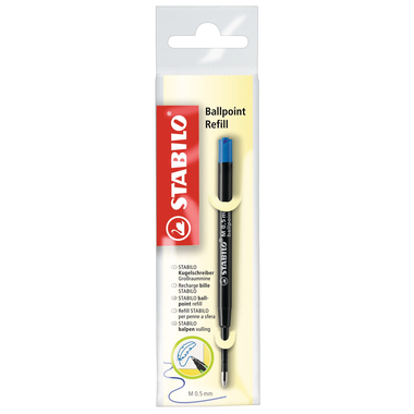 STABILO Ballpoint Refill Mine 0.5mm 2/041-02 blau