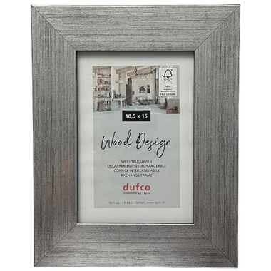 DUFCO Holz-Bilderrahmen 10.5x15cm 1610.80065 Larisis silber
