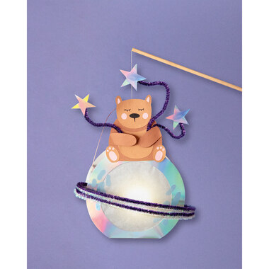 FOLIA Laternenrohlinge 19cm 9605/5 hellblau 5 Stück