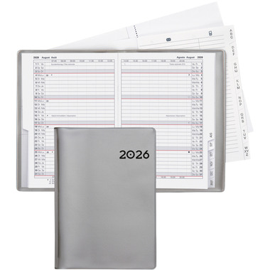 BIELLA Planer Glasgow 2026 855312280026U 1M/2S silber ML 10x13.9cm