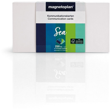 MAGNETOPLAN Kommunikations-Karten 20x10cm 112501530 Set Sea, ass. 250 Stück