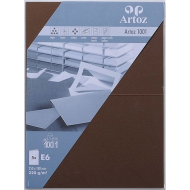 ARTOZ Cartoline 1001 E6 107372266 220g, marrone 5 fogli