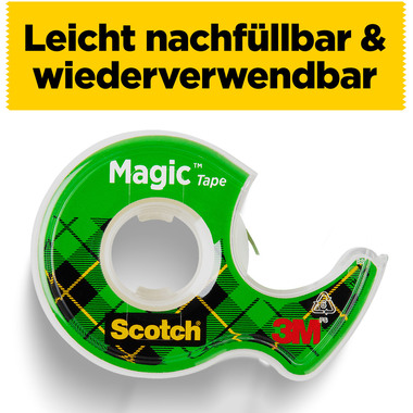 SCOTCH Magic Tape 810 19mmx7.5m 8-1975D auf Abroller