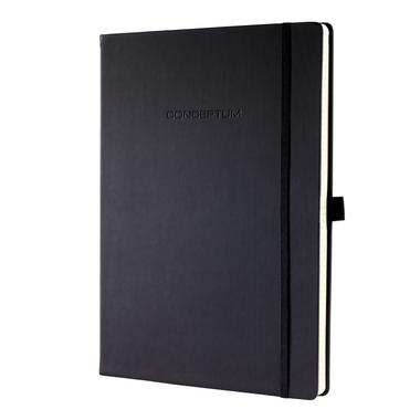 CONCEPTUM Carnet A4 CO112 ligné, 80g, 194 pages noir