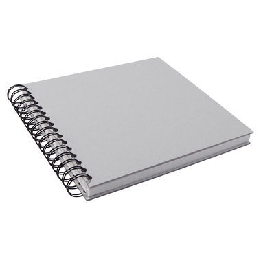 NEUTRAL Spiral-Skizzenbuch 21x21cm 150312 130g, grau 110 Seiten