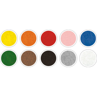 FOLIA Bastelfilz 150g 520409 ass. 10 Blatt