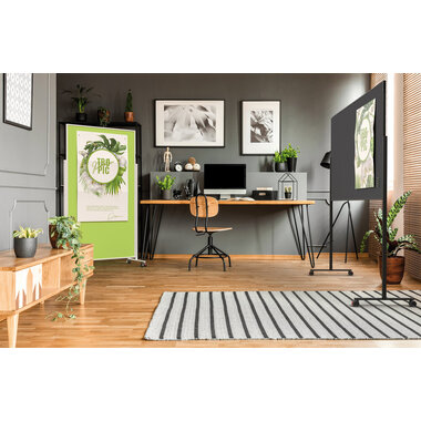 MAGNETOPLAN Design Tableau de Présent. VP 1181201 gris, feutre 1000x1800mm