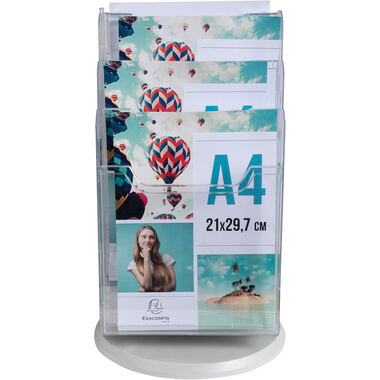 EXACOMPTA Support pivotant de table A4 60558D transparent