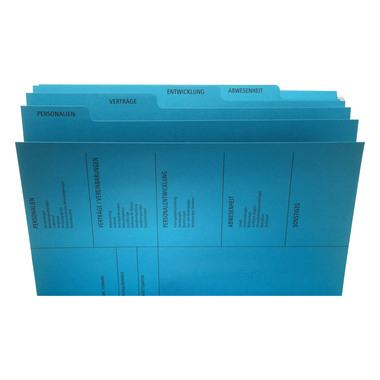 PAGNA Dossier personel 5-teilig 44105-02 bleu 34.5x24.5cm