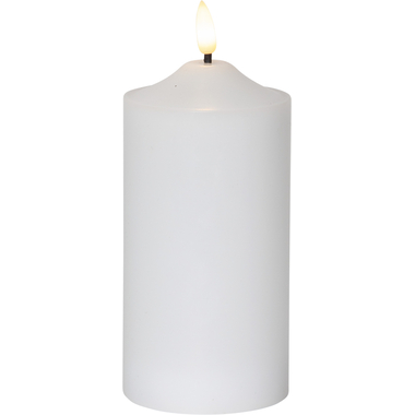 STAR TRADING LED Kerze Flamme 17cm 12.064-09 weiss
