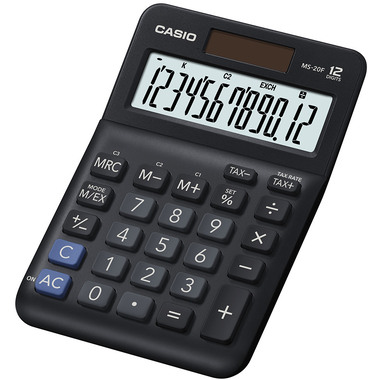 CASIO Calcolatrice MS-20F nero