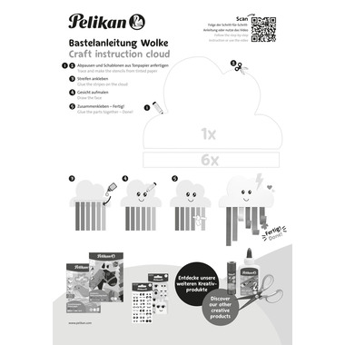 PELIKAN Tonzeichenpapier 101585 Rainbow 23x33 cm, 120 g/m2