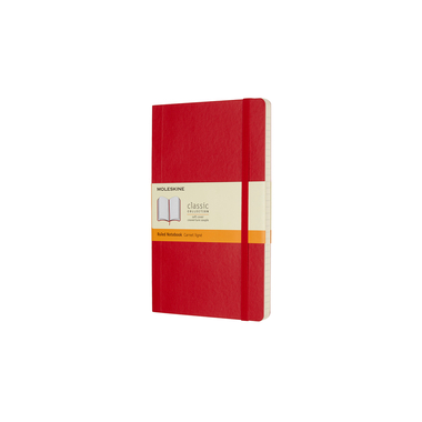 MOLESKINE Notizbuch L/A5 854634 Liniert,SoftCover,Scharlach